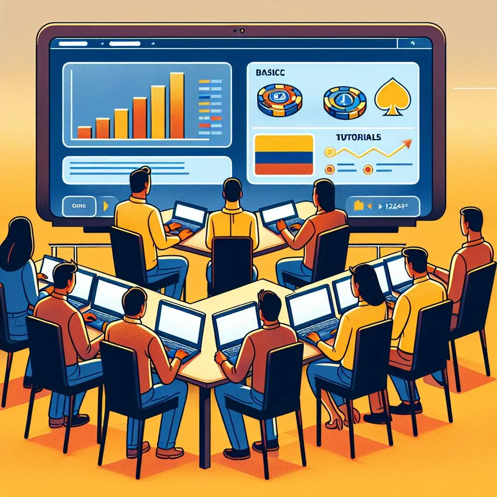 Grupo de principiantes colombianos aprende a apostar en Wplay usando tutoriales y datos