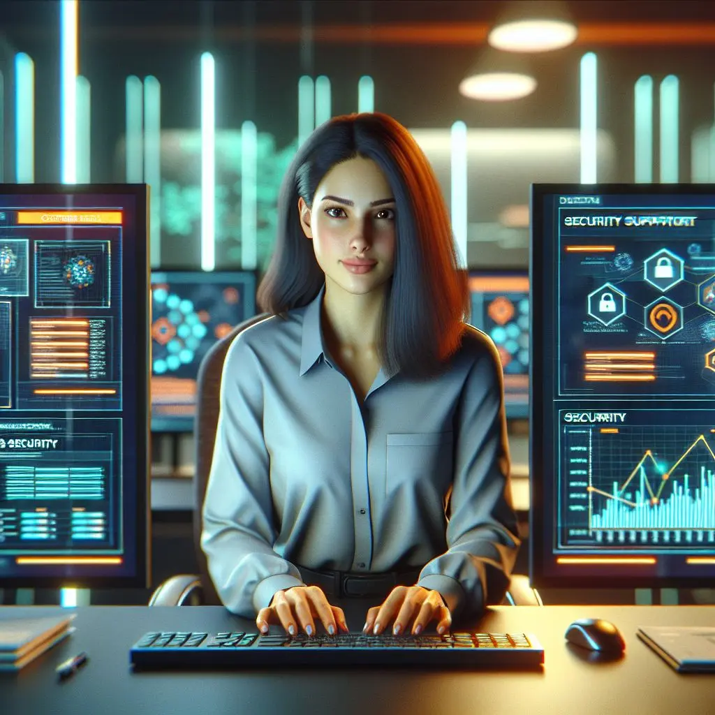 Profesional monitoreando el uso seguro de la información de usuarios en Wplay.